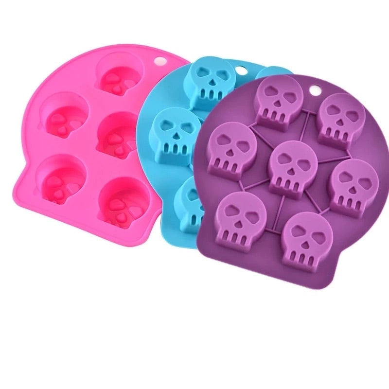 Whaline 4Pcs Halloween Silicone Molds Kit Coffin Resin Mold 3D Skull Organ  Resin Casting Moulds Hear…See more Whaline 4Pcs Halloween Silicone Molds
