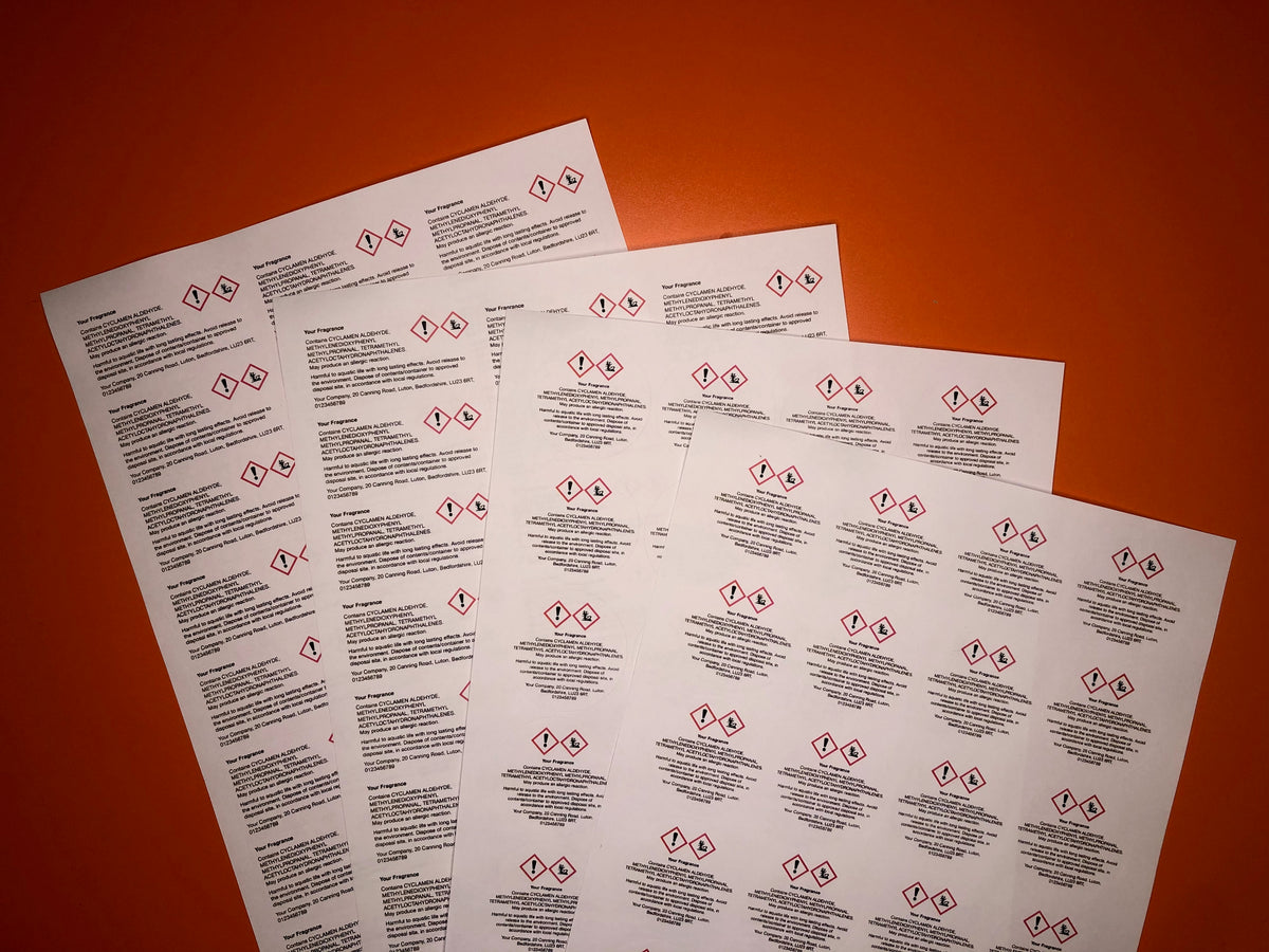 CLP Label Sheet up to 10% for Wax Melts and Candles – Wax Melt Moulds ...