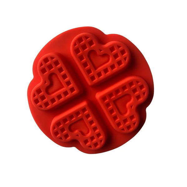 Love Heart Waffle Silicone Mould