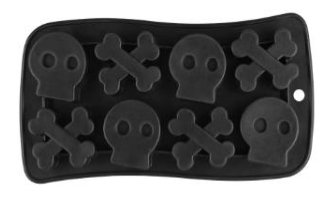 Skull & Crossbones Silicone Mould - Halloween