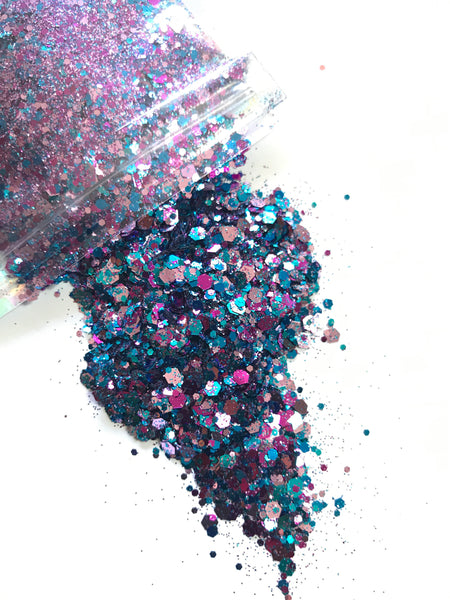 Amalie Glitter - Purple / Blue Chunky Mix