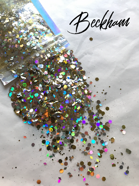 Beckham Glitter  - Chunky Mix - Gold