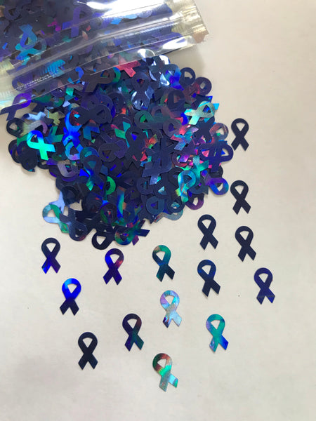 Awareness Ribbon Glitter - Blue