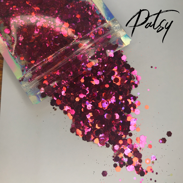 Patsy Glitter  - Chunky Mix - Pink