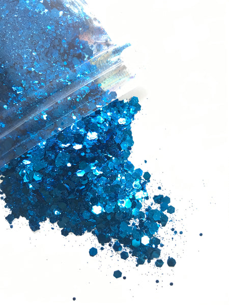 Chunky Mix Bio Glitter - Deep Blue