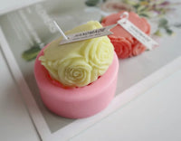 Rose Circular Candle and Melt Silicone Mould