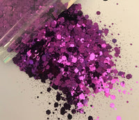 Chunky Mix Bio Glitter - Purple
