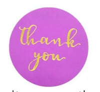 Thank you  Stickers - Purple