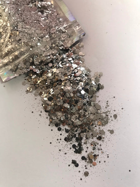 Chunky Mix Bio Glitter - Silver