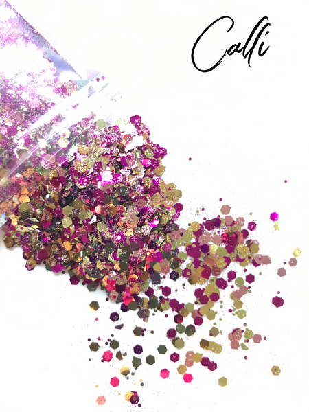 Calli Glitter  - Chunky Mix - Pink