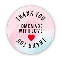 Thank You - Homemade with Love Stickers